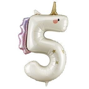 Balão 5 Unicornio 93cm